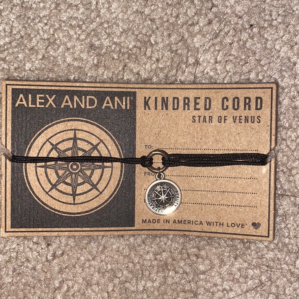 alex and ani star of venus cord bracelet